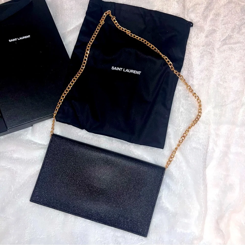 NIB YSL POUCH ON CHAIN CROSSBODY - Picture 4 of 4